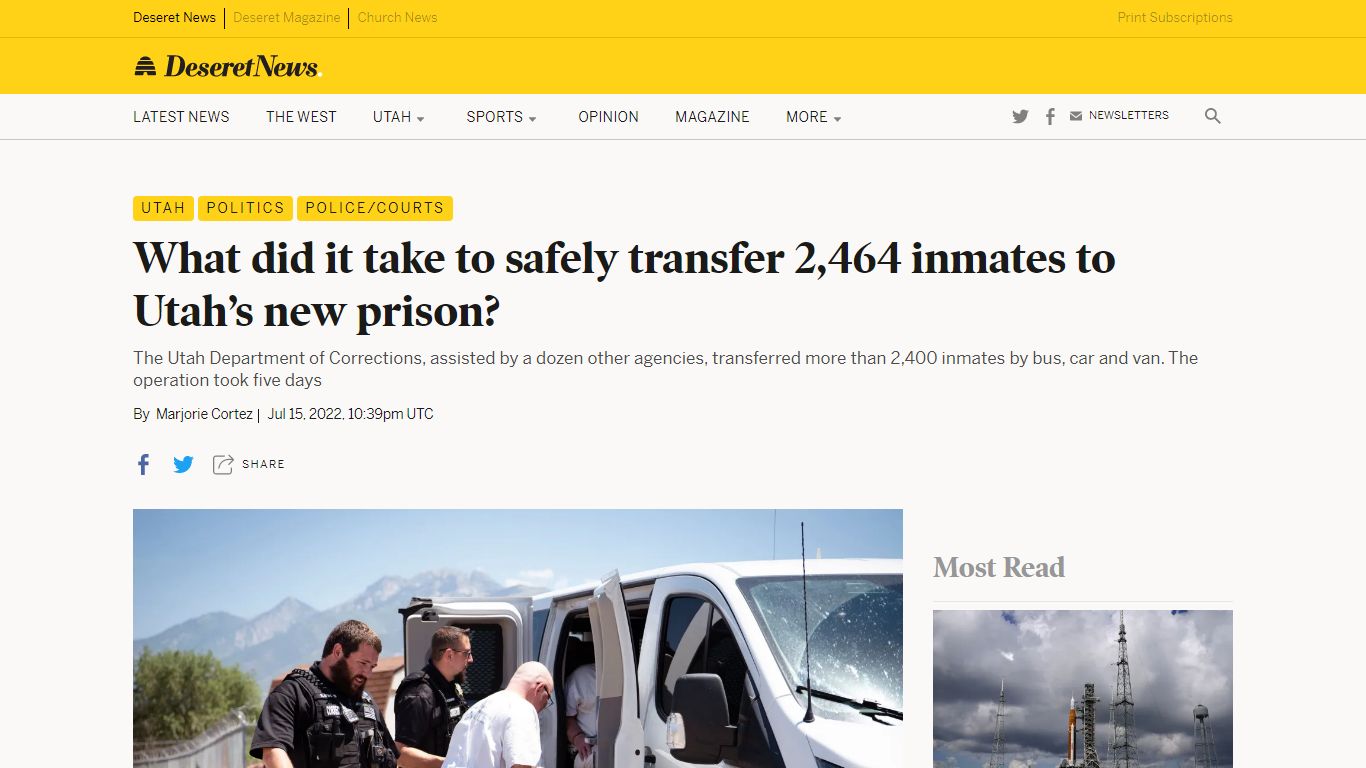New Utah State Prison is open: All inmates transferred to new facility ...